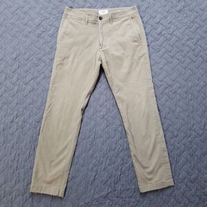 Goodfellow & Co Hennepin Chino Pants Mens 31x30 Brown Slim Fit Dark Wash